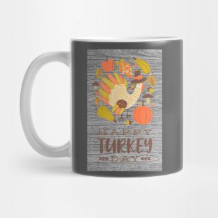 Happy Turkey Day - Festive Season Greeting Mug